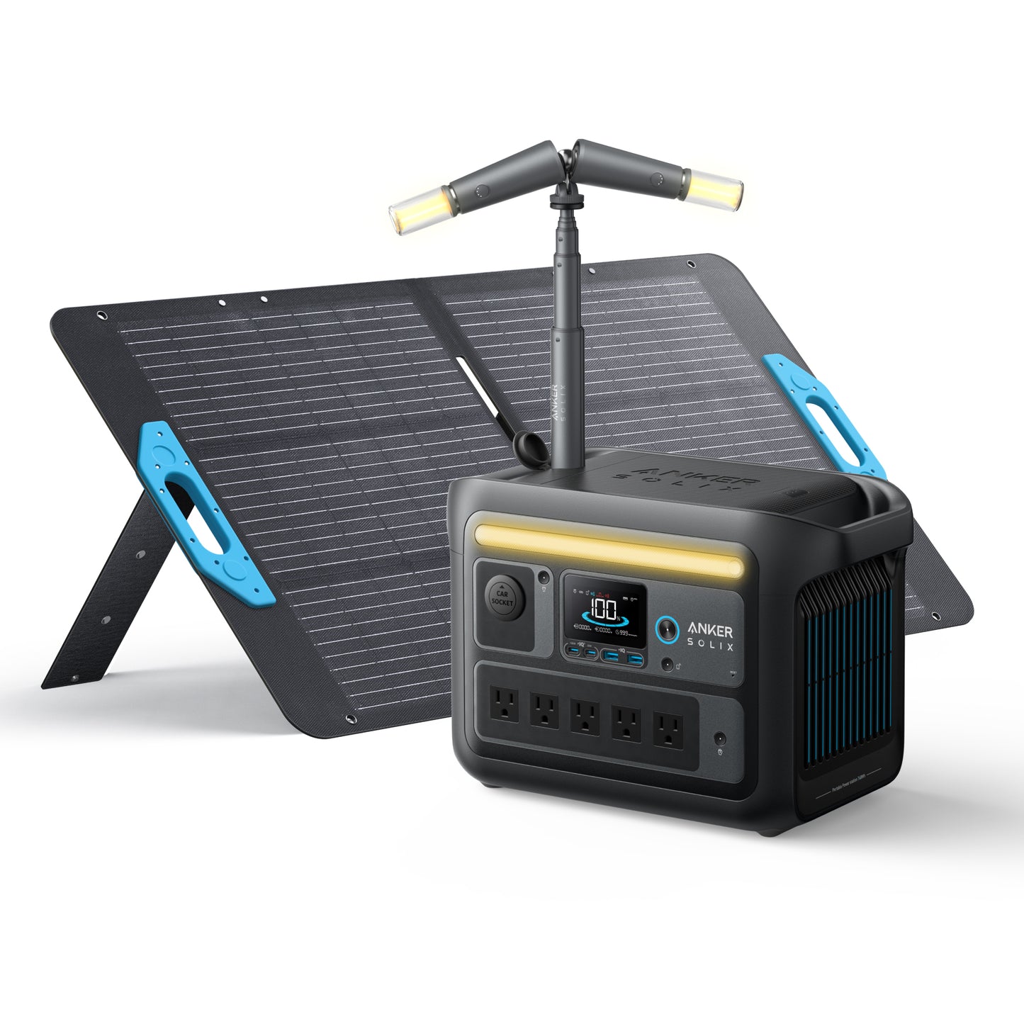 Anker SOLIX C800X Solar Generator with 100W Solar Panel