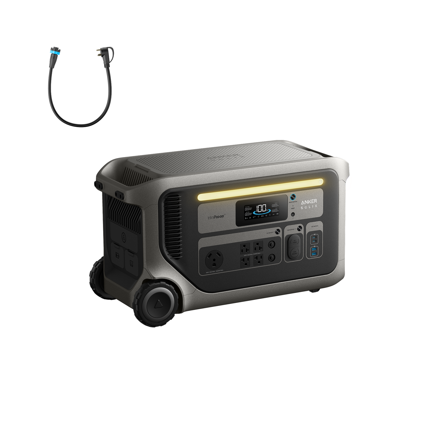 Anker SOLIX F3000 + 120V Generator Input Adapter