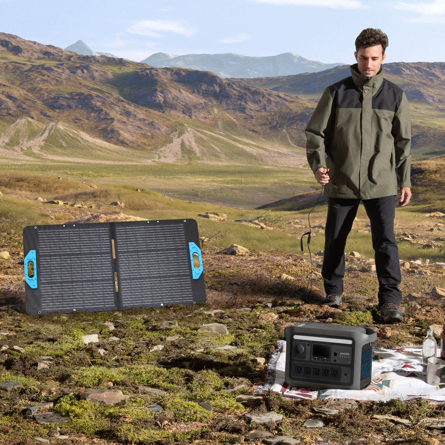 Anker SOLIX C800X Solar Generator with 100W Solar Panel