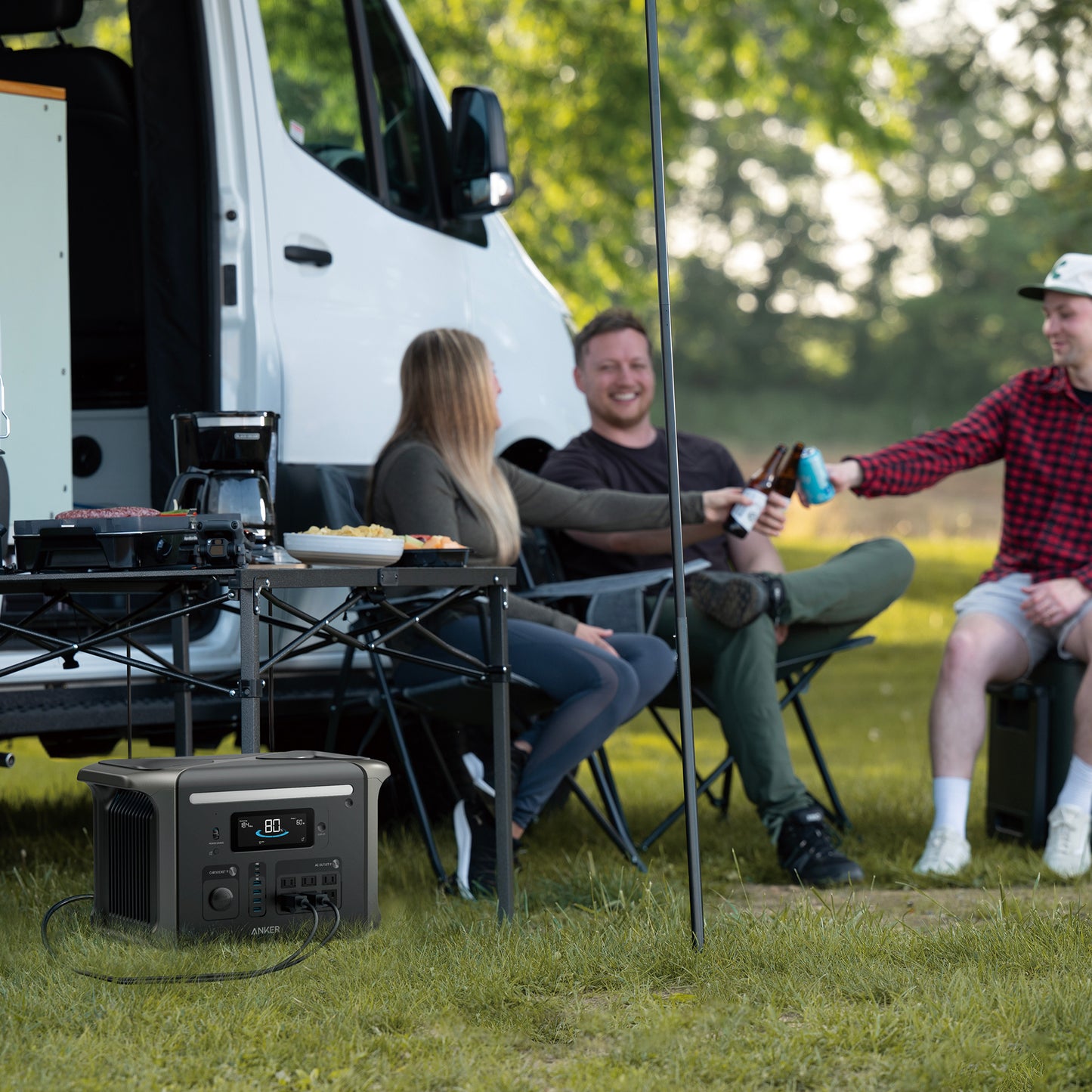 Anker SOLIX F1500 and C300X Portable Power Station with 200W Solar Panel