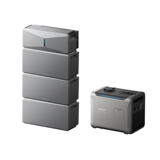 Anker SOLIX E10 (Power Module + 3× Battery) + Smart Generator 5500