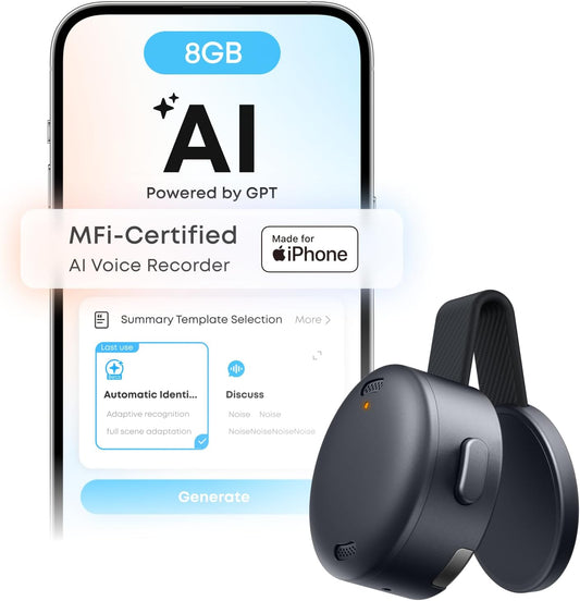 soundcore by Anker Work, Portable AI Voice Recorder (8 GB)