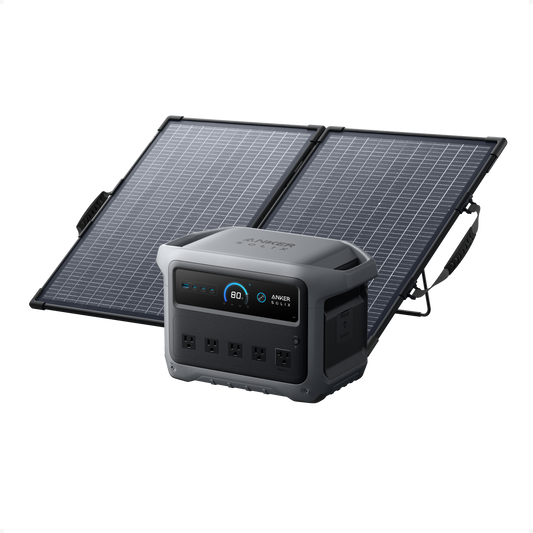 Station d'alimentation portable Anker SOLIX C1000 Gen 2 avec panneau solaire 100 W