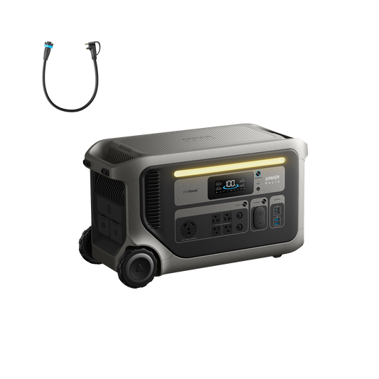 Anker SOLIX F3000 + 120V Generator Input Adapter