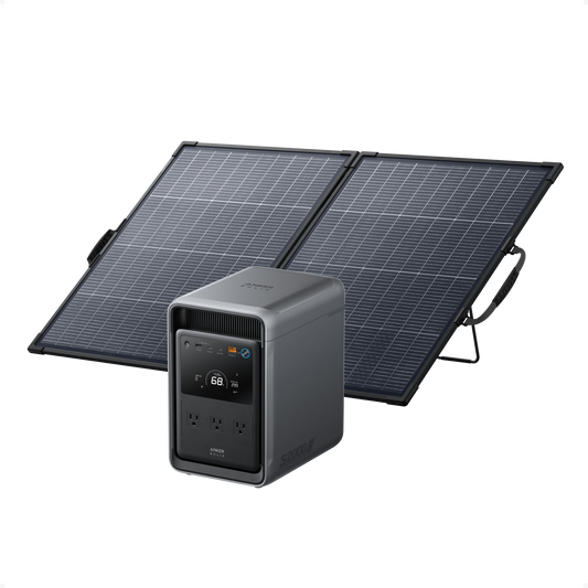 Anker SOLIX S2000 + PS200 Bifacial Portable Solar Panel