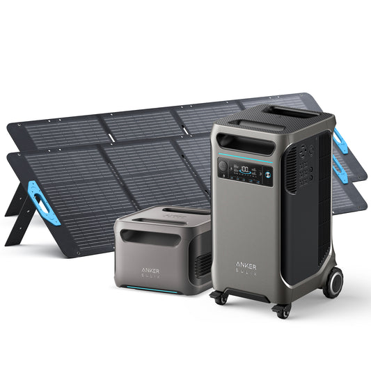 Anker SOLIX F3800 Home Backup Power Kit with 2 x 200W Solar Panels