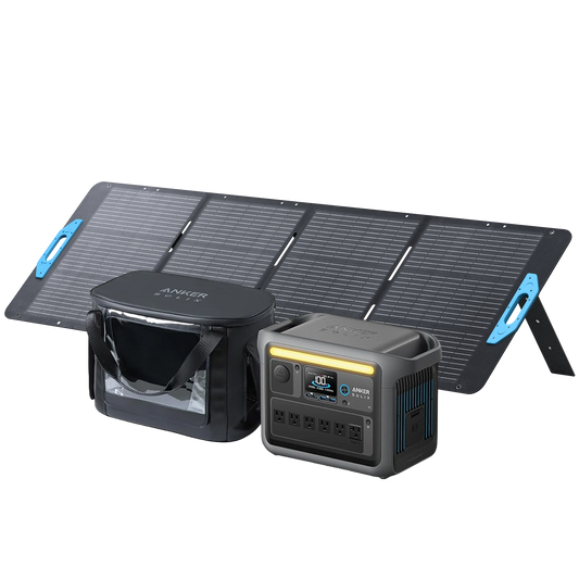 Anker SOLIX C1000 + 200W Solar Panel + Water-Resistant Bag